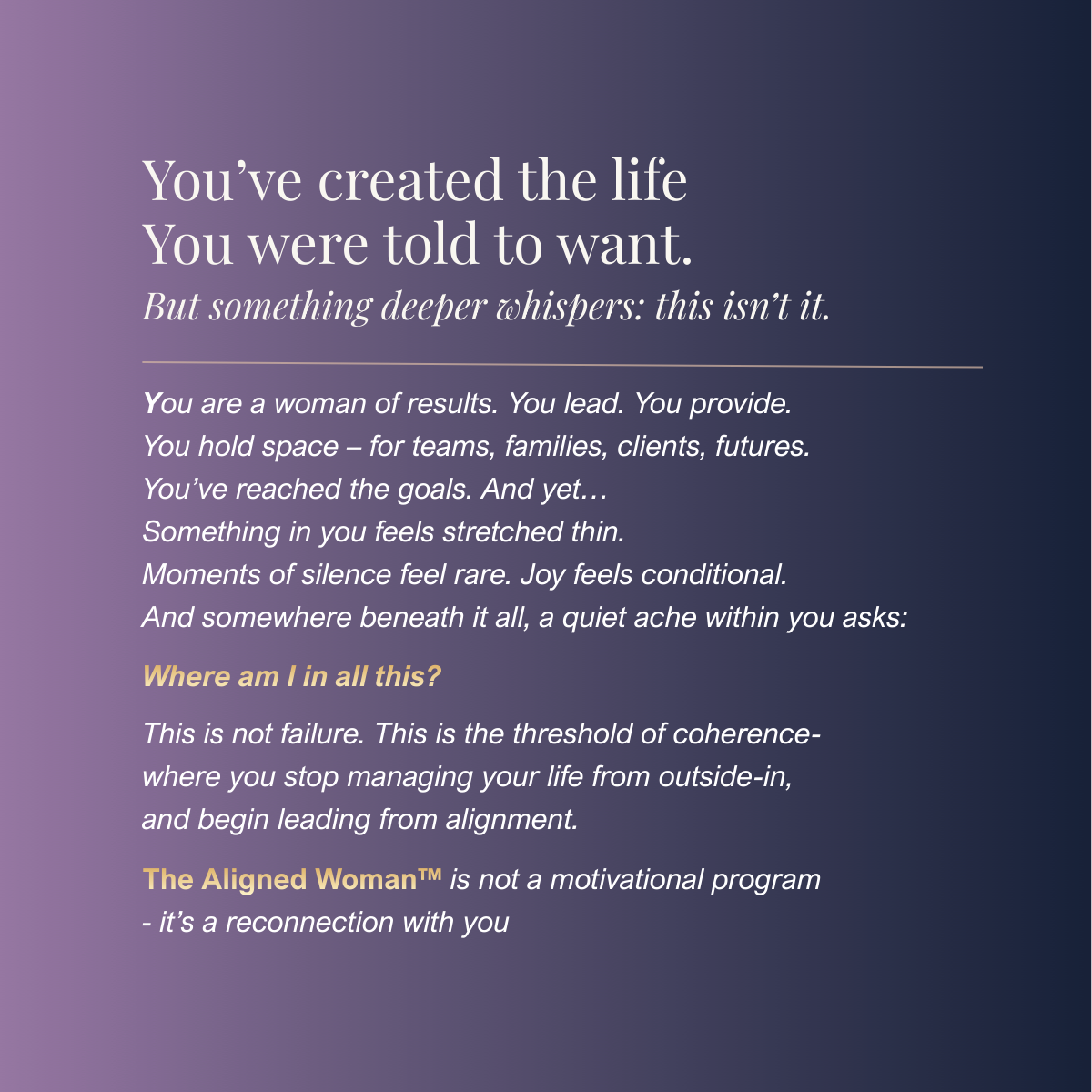 The Aligned Woman™-IrinaKuhlmannEn