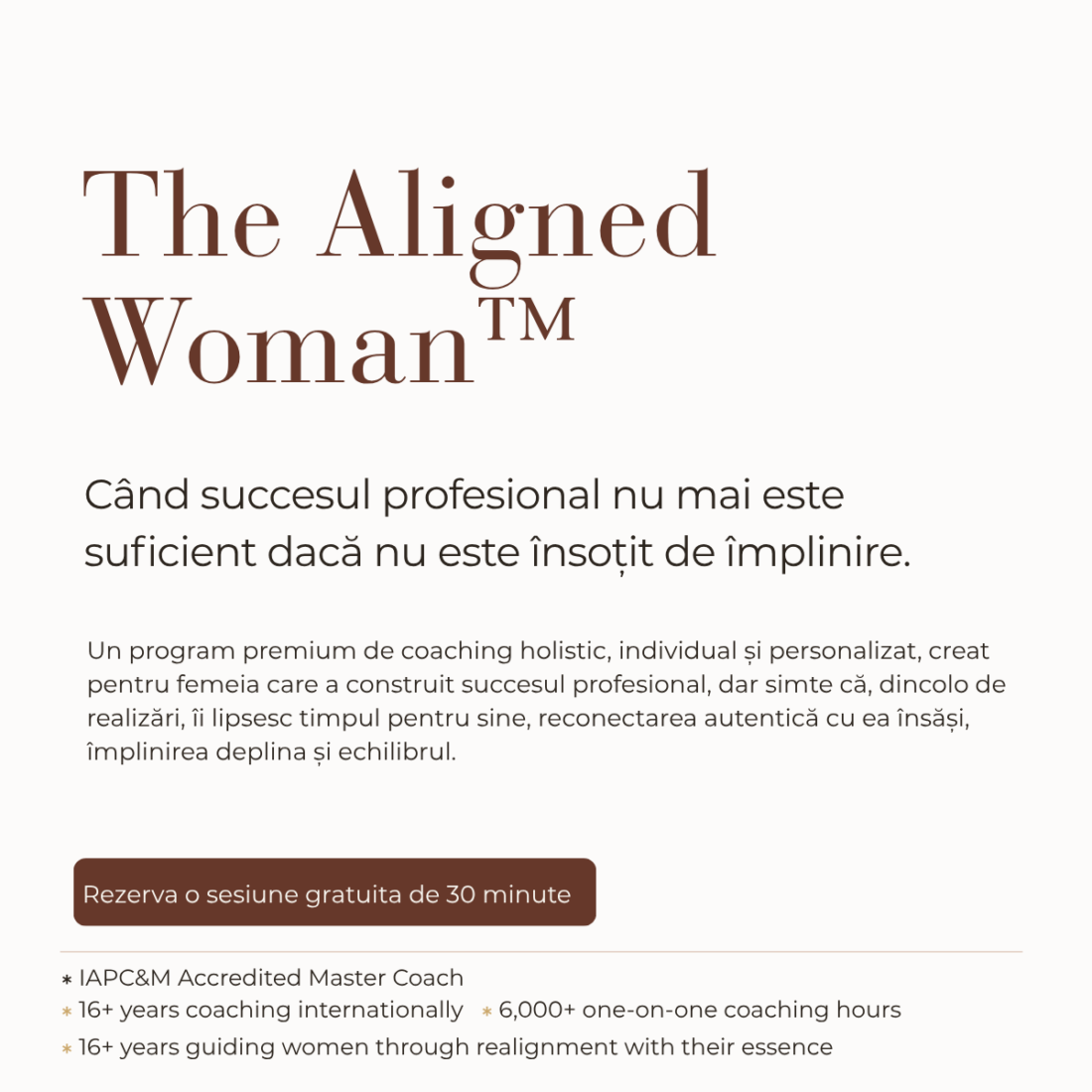 The Aligned Woman™-IKuhlmann